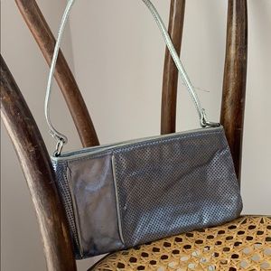 Armani Exchange leather silver clutch hand bag 🎁